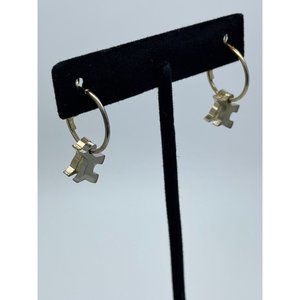 Cute Little Earrings, Dog Earrings, Puppy Earrings, Hoop Earrings, Small Earring